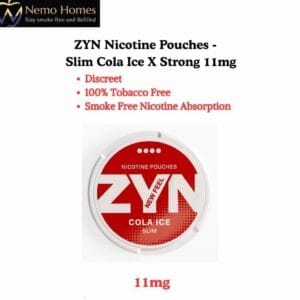 Buy ZYN Nicotine Pouches – Slim Cola Ice X Strong 11mg - Free UK Next Day Delivery (no minimum spend)