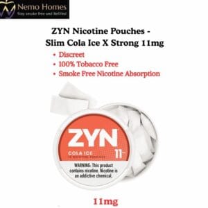 Buy ZYN Nicotine Pouches – Slim Cola Ice X Strong 11mg - Free UK Next Day Delivery (no minimum spend)