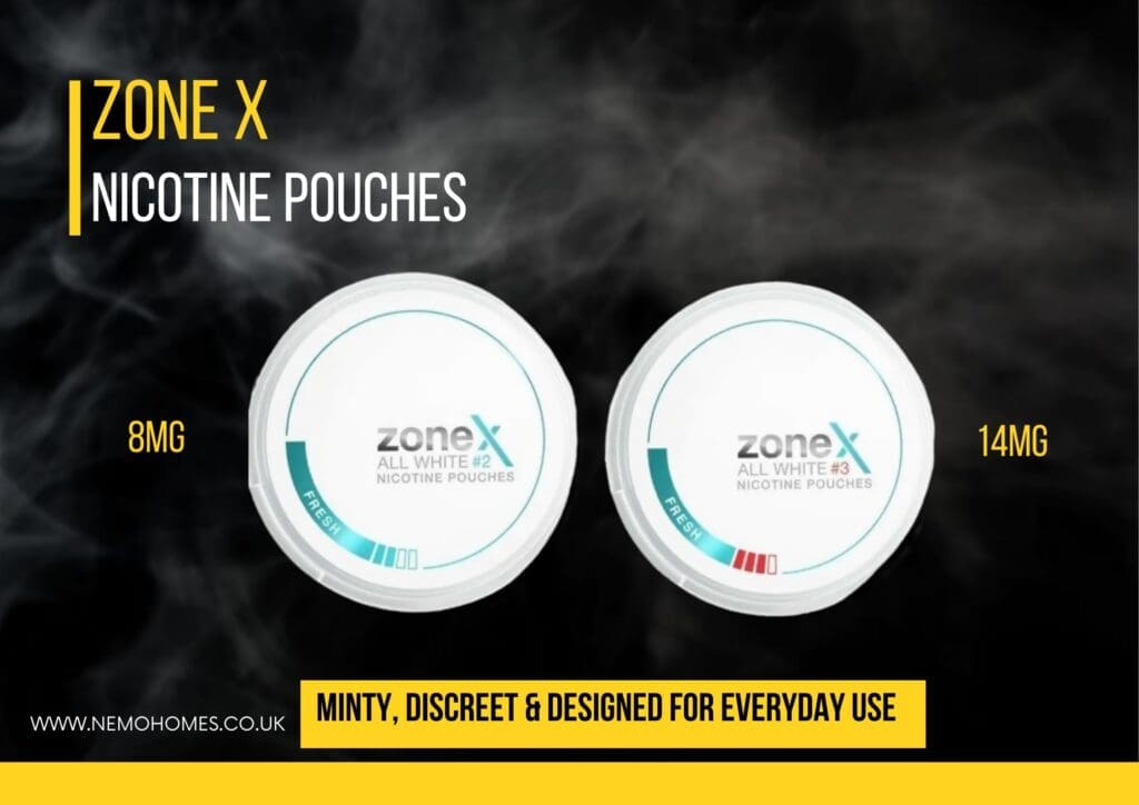 Buy Zone X Nicotine Pouches Guide: Everything You Need to Know all white nicotine pouches - Free UK Next Day Delivery (no minimum spend)