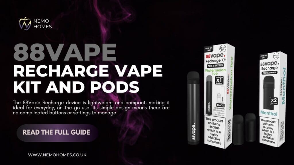 Buy 88Vape Recharge Vape Kit & Pods Explained: How to Get the Most Out of Your Device 50 50 E Liquid - Free UK Next Day Delivery (no minimum spend)