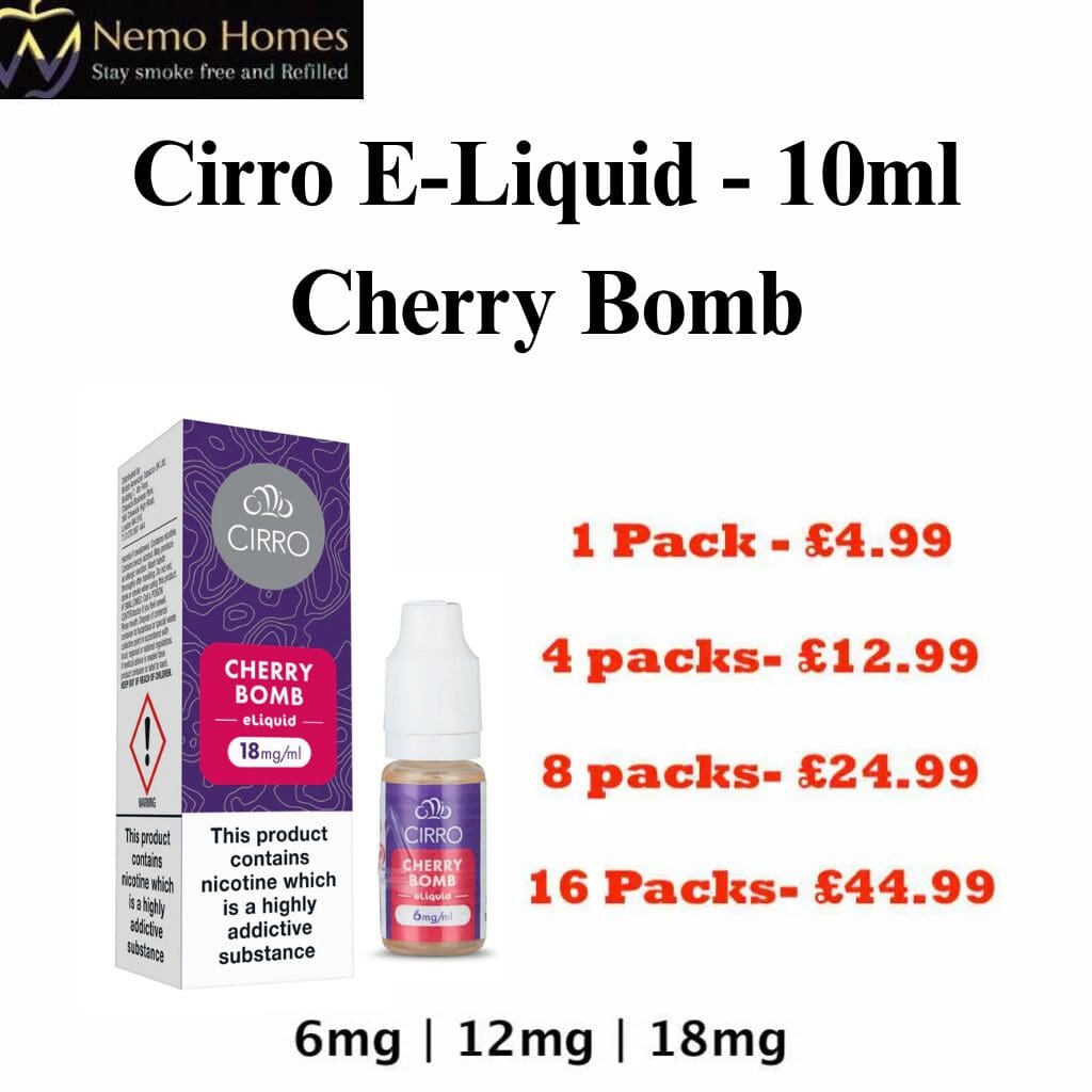 Cirro Cherry Bomb – 10ml E-Liquid