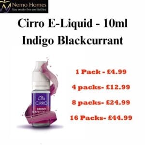 Buy Cirro Indigo Blackcurrant 12mg E-Liquid – 10ml - Free UK Next Day Delivery (no minimum spend)