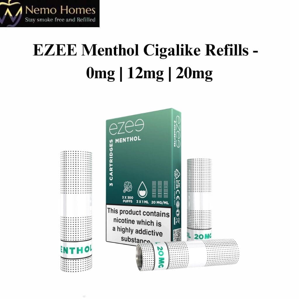 Buy EZEE Menthol Cigalike Refills - Free UK Next Day Delivery (no minimum spend)