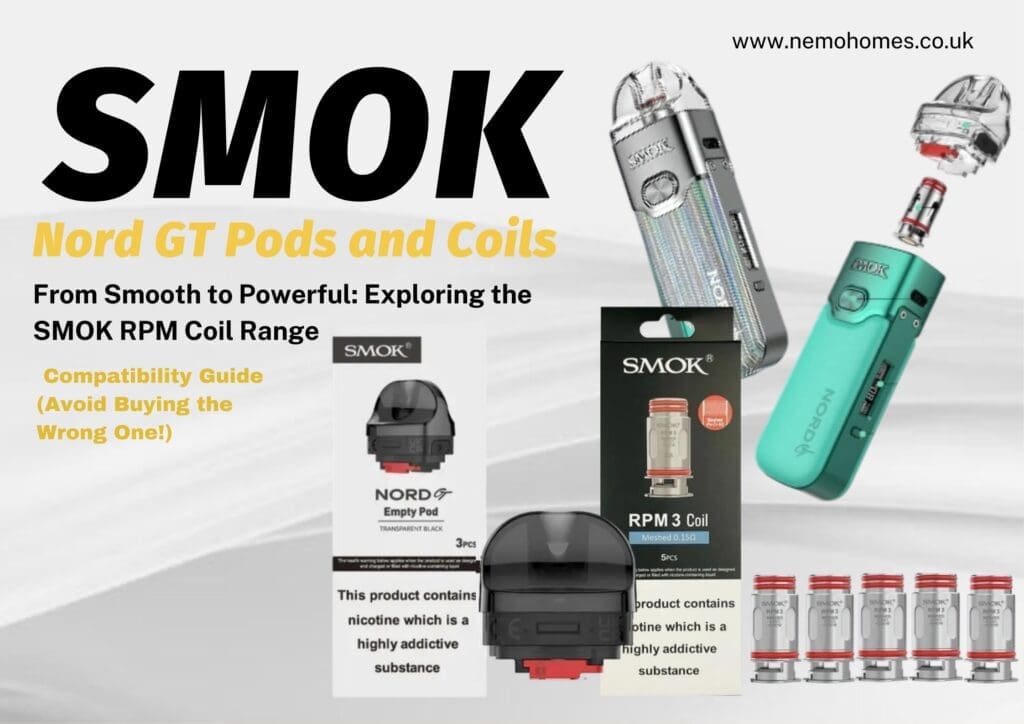 Buy SMOK Nord GT Pods & RPM 3 Coils – Full Guide: Everything You Need To Know Explained 0.15 Ohm Coil - Free UK Next Day Delivery (no minimum spend)
