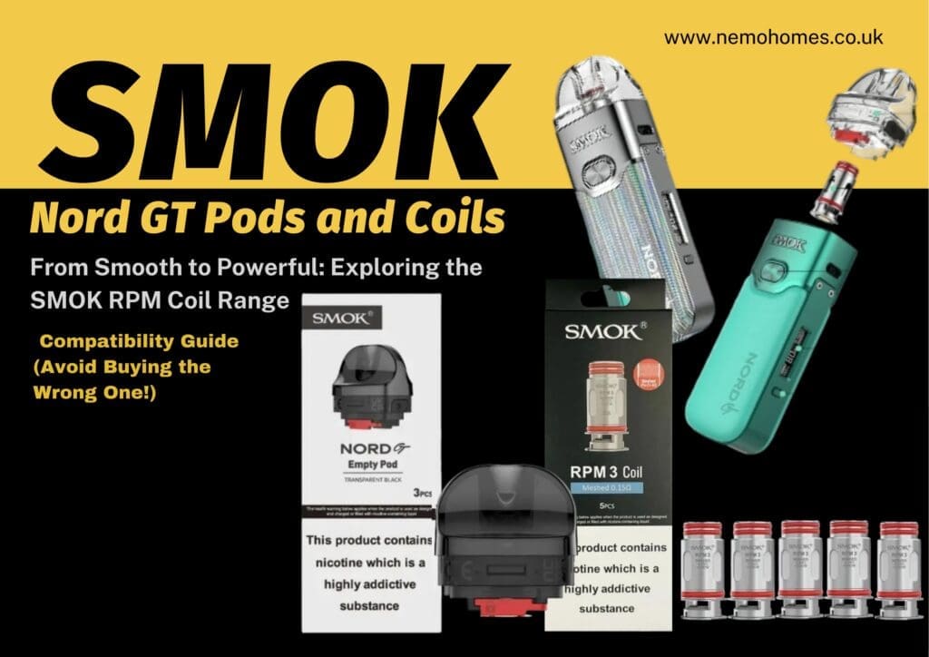 Buy SMOK Nord GT Pods & RPM 3 Coils – Full Guide: Everything You Need To Know Explained 0.15 Ohm Coil - Free UK Next Day Delivery (no minimum spend)