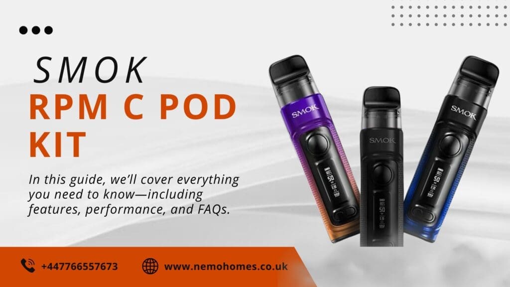 Buy SMOK RPM C Pod Kit: Complete Guide & Everything You Need To Know Explained 1650mAh vape - Free UK Next Day Delivery (no minimum spend)