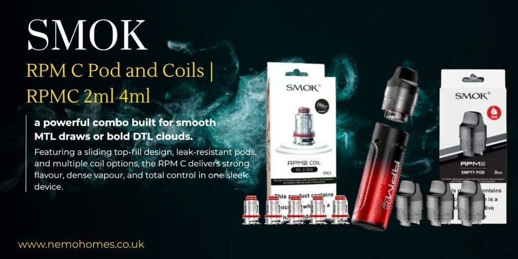 Buy SMOK RPM C Pods & RPM 2 Coils – Complete Guide: Everything You Need To Know Explained 0.16 mesh coil - Free UK Next Day Delivery (no minimum spend)