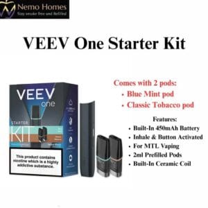 Buy VEEV One Pod Vape Kit +2 Pods  - Free UK Next Day Delivery (no minimum spend)
