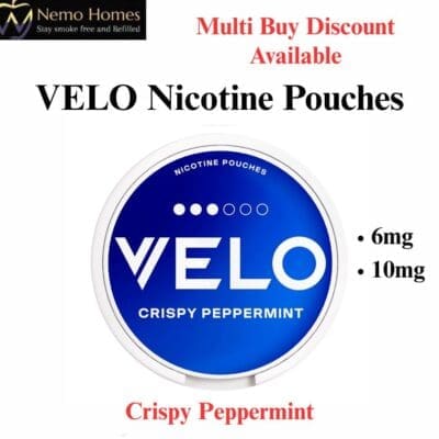 Buy VELO Nicotine Pouches – Crispy Peppermint - Free UK Next Day Delivery (no minimum spend)