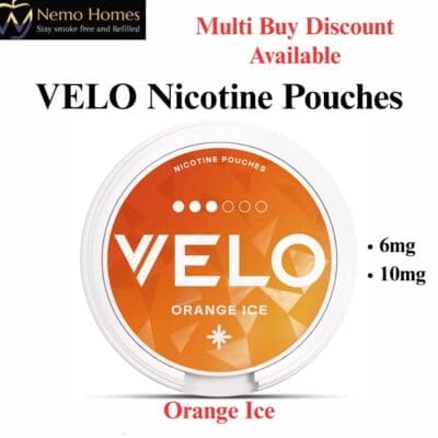 Buy VELO Nicotine Pouches – Orange Ice - Free UK Next Day Delivery (no minimum spend)
