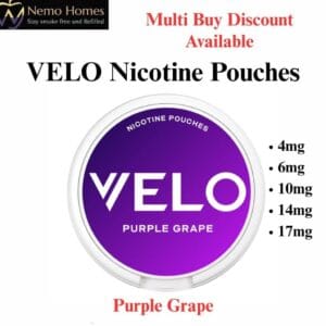 Buy VELO Nicotine Pouches – Purple Grape - Free UK Next Day Delivery (no minimum spend)
