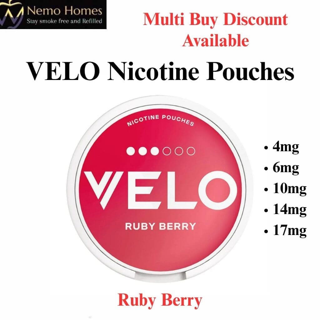 VELO Nicotine Pouches – Ruby Berry