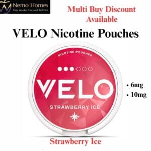 Buy VELO Nicotine Pouches – Strawberry Ice - Free UK Next Day Delivery (no minimum spend)