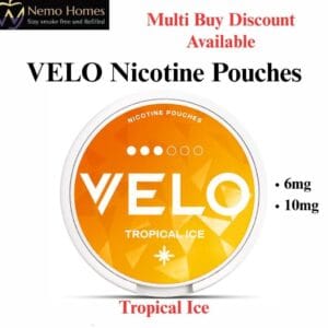 Buy VELO Nicotine Pouches – Tropical Ice - Free UK Next Day Delivery (no minimum spend)