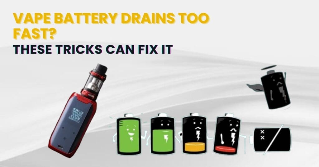 Buy Why My Vape Battery Draining Fast? Causes & Easy Fixes - Everything You Need To Know Explained battery care - Free UK Next Day Delivery (no minimum spend)