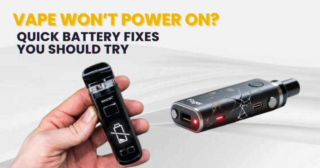 Buy Why Won’t My Vape Turn On? Complete Battery Troubleshooting Guide: Everything You Need To Know vape battery care - Free UK Next Day Delivery (no minimum spend)
