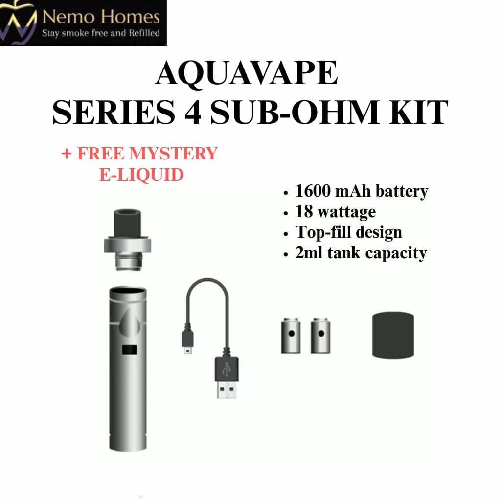 Buy Aquavape Series 4 Sub Ohm Vape Pen - Free UK Next Day Delivery (no minimum spend)