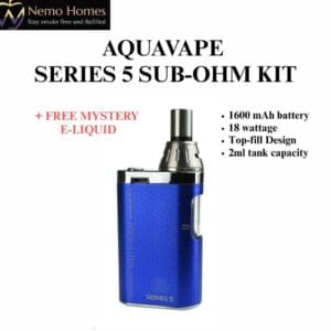 Buy Aquavape Series 5 Sub Ohm Kit - Blue  - Free UK Next Day Delivery (no minimum spend)