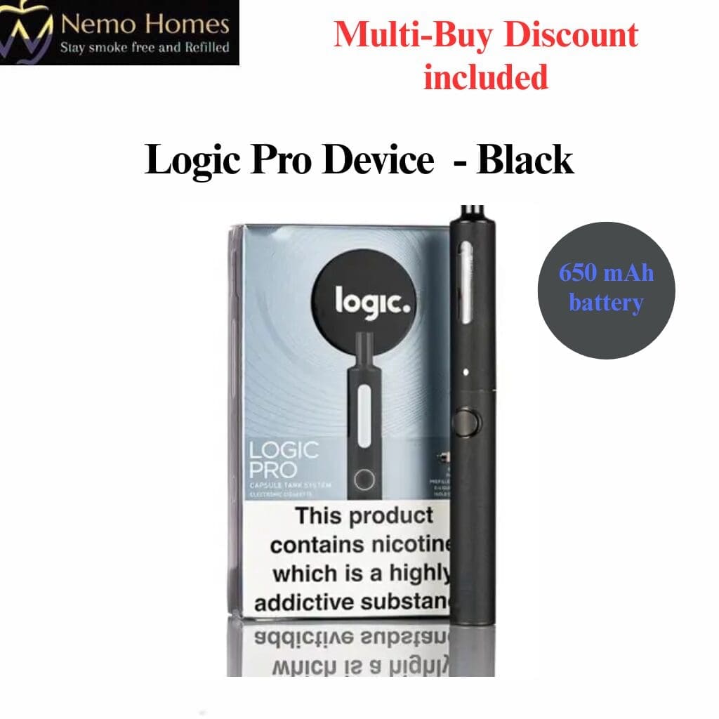 Logic Pro Vape Device and Refill Capsules