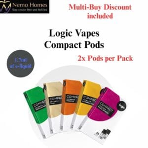 Buy Logic Vapes Compact Pods + Compact Device - Free UK Next Day Delivery (no minimum spend)