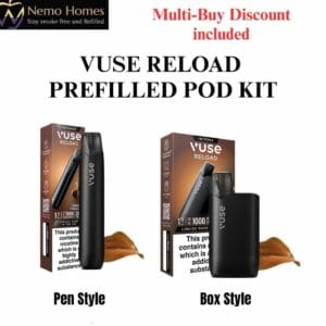 Buy Vuse Creamy Tobacco Reload Pen and Box Kit | 20mg/ml - 2ml - Free UK Next Day Delivery (no minimum spend)