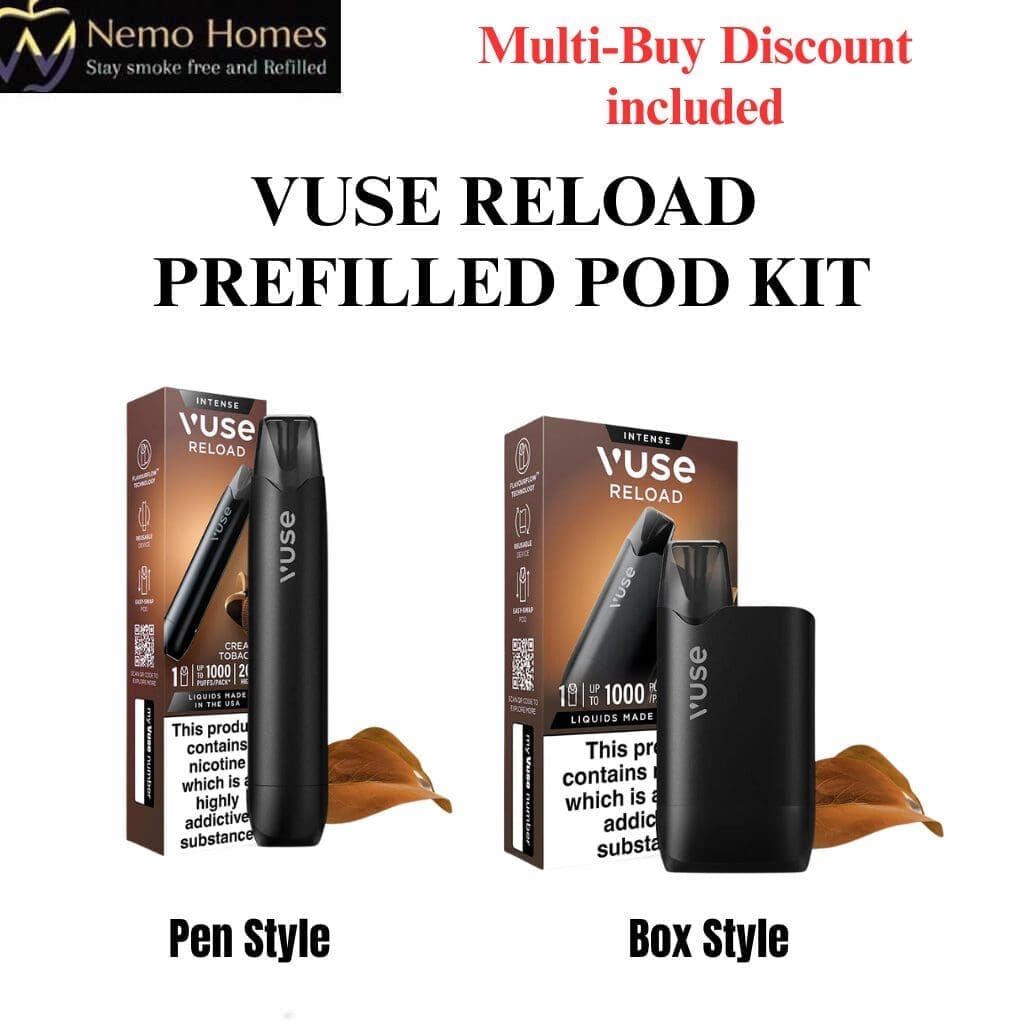 Buy Vuse Creamy Tobacco Reload Pen and Box Kit | 20mg/ml - 2ml - Free UK Next Day Delivery (no minimum spend)