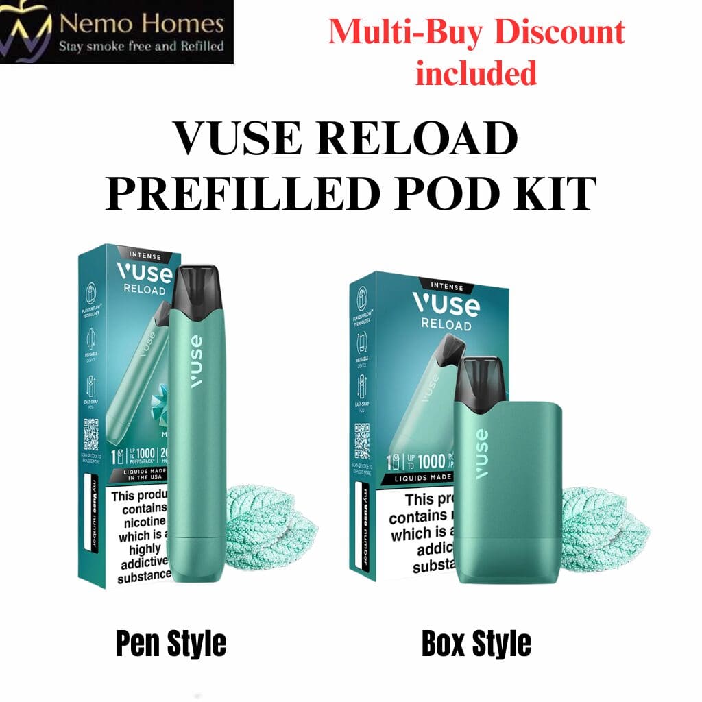 Vuse Mint Ice Pen and Vuse Box Kit -Reload