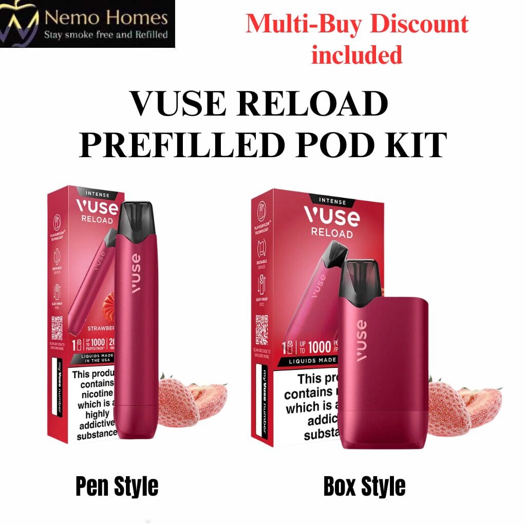Vuse RELOAD Kit | Pen and Box Device | Fruity Flavours
