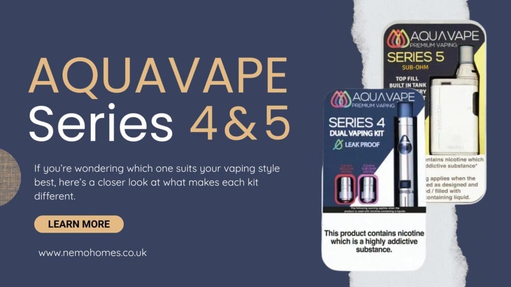 Buy Aquavape Series 4 vs Series 5: Which Sub-Ohm Vape Kit Is Right for You? Everything You Need To Know Explained All In One Vape Kit - Free UK Next Day Delivery (no minimum spend)