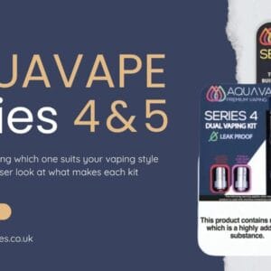 Buy Aquavape Series 4 vs Series 5: Which Sub-Ohm Vape Kit Is Right for You? Everything You Need To Know Explained All In One Vape Kit - Free UK Next Day Delivery (no minimum spend)