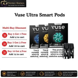 Buy Vuse Ultra Smart Pods - 20mg - Free UK Next Day Delivery (no minimum spend)