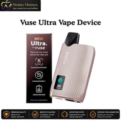 Buy Vuse Ultra Vape Device | Vuse Wireless Charger - Ultra Device Rose (Device Only)  - Free UK Next Day Delivery (no minimum spend)