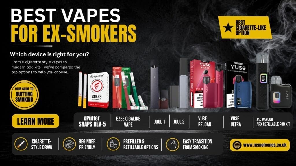 Buy The Ultimate Guide to Choosing the Best Vape for Ex-Smokers Beginner Vape - Free UK Next Day Delivery (no minimum spend)