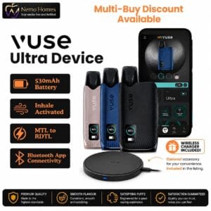 Buy Vuse Ultra Vape Device | Vuse Wireless Charger - Free UK Next Day Delivery (no minimum spend)