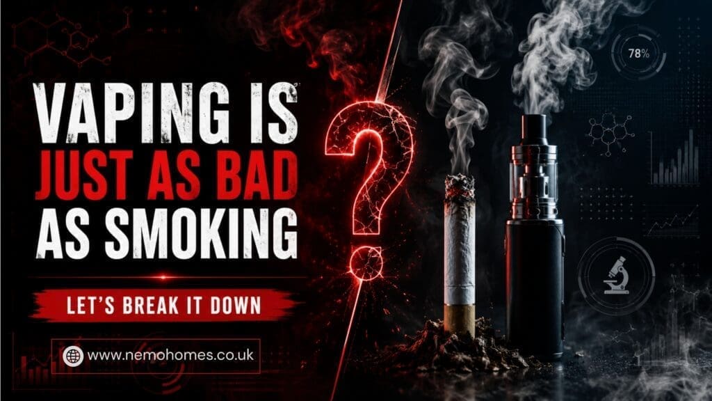 Buy Is Vaping Just As Bad As Smoking? The Truth Explained: Everything You Need To Know nicotine myths - Free UK Next Day Delivery (no minimum spend)