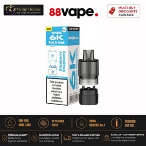Buy 88Vape 6K Pod and Tank Refill Packs - Free UK Next Day Delivery (no minimum spend)