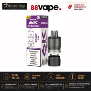 Buy 88Vape 6K Pod and Tank Refill Packs - Free UK Next Day Delivery (no minimum spend)