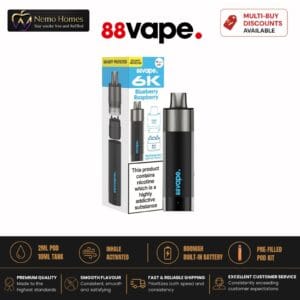 Buy 88vape 6K Vape Kit & Refill Pod Packs  - Free UK Next Day Delivery (no minimum spend)