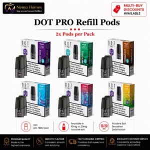 Buy DOT PRO Pods by Liberty Flights - Prefilled Pod - DOT Pro Pod - Tobacco - 20mg - Free UK Next Day Delivery (no minimum spend)