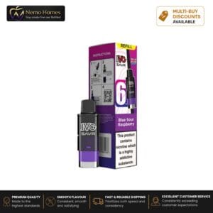 Buy IVG SAVR 3000 Prefilled Pod Refill - Refill Pack - Blue Sour Raspberry  - Free UK Next Day Delivery (no minimum spend)