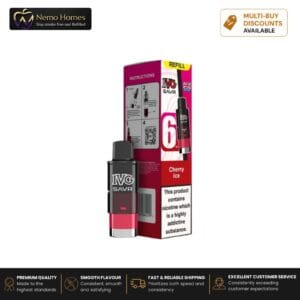 Buy IVG SAVR 3000 Prefilled Pod Refill - Refill Pack - Cherry Ice  - Free UK Next Day Delivery (no minimum spend)