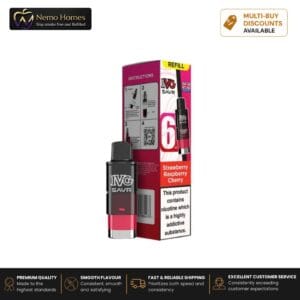 Buy IVG SAVR 3000 Prefilled Pod Refill - Refill Pack - Strawberry Raspberry Cherry  - Free UK Next Day Delivery (no minimum spend)
