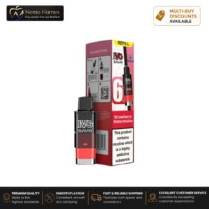 Buy IVG SAVR 3000 Prefilled Pod Refill - Refill Pack - Strawberry Watermelon  - Free UK Next Day Delivery (no minimum spend)