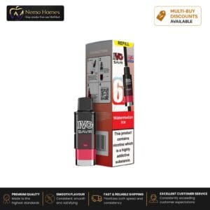Buy IVG SAVR 3000 Prefilled Pod Refill - Refill Pack - Watermelon Ice  - Free UK Next Day Delivery (no minimum spend)
