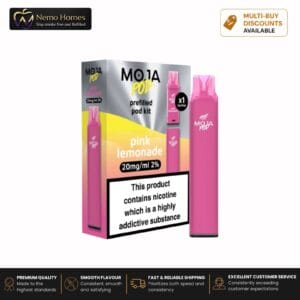 Buy MOJA Vape Kit and Pods by Liberty Flights - MOJA Pod Kit - Pink Lemonade - 20mg - Free UK Next Day Delivery (no minimum spend)
