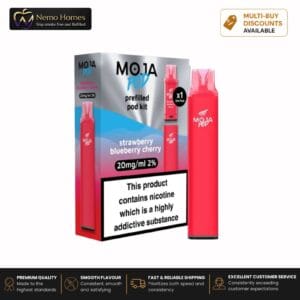 Buy MOJA Vape Kit and Pods by Liberty Flights - MOJA Pod Kit - Strawberry Blueberry Cherry - 20mg - Free UK Next Day Delivery (no minimum spend)