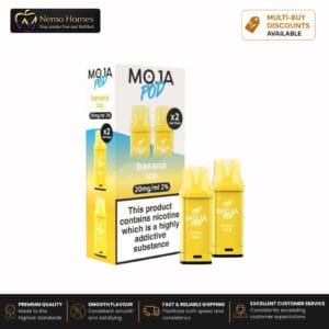 Buy Liberty Flights MOJA Pod Refill - 20mg Banana Ice Moja Pod Refill - Free UK Next Day Delivery (no minimum spend)