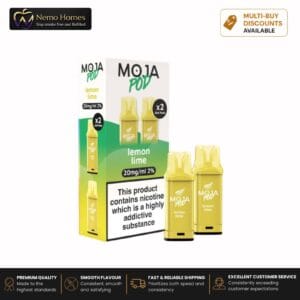 Buy Liberty Flights MOJA Pod Refill - 20mg Lemon Lime Moja Pod Refill - Free UK Next Day Delivery (no minimum spend)