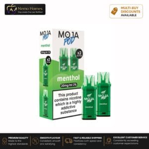 Buy Liberty Flights MOJA Pod Refill - 20mg Menthol Moja Pod Refill - Free UK Next Day Delivery (no minimum spend)
