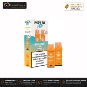 Buy Liberty Flights MOJA Pod Refill - 10mg Pineapple Ice Moja Pod Refill - Free UK Next Day Delivery (no minimum spend)